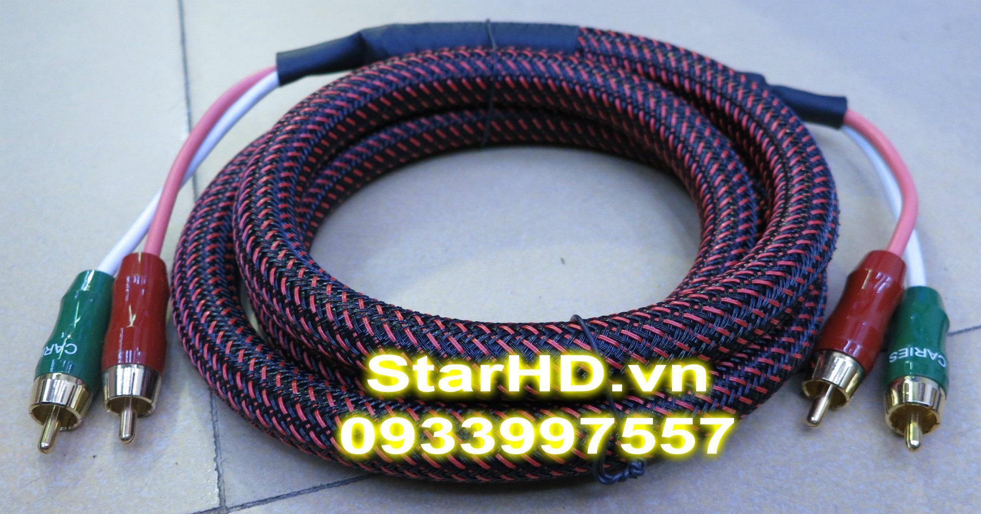 Dây AV Caries ( ko bọc đầu Jack )